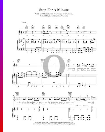 Stop For A Minute Sheet Music