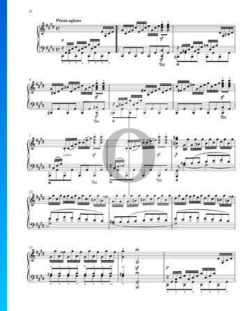 Sonata quasi una Fantasía (Claro de luna), Op. 27 n.º 2: 3. Presto agitato Partitura