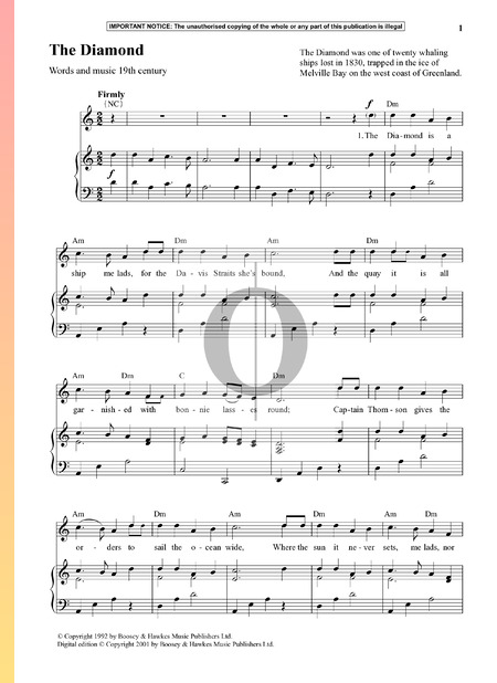 The Diamond Musik-Noten