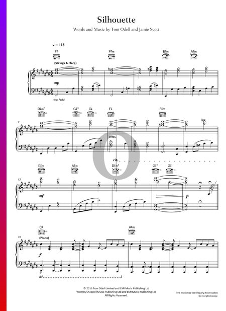 Silhouette Sheet Music