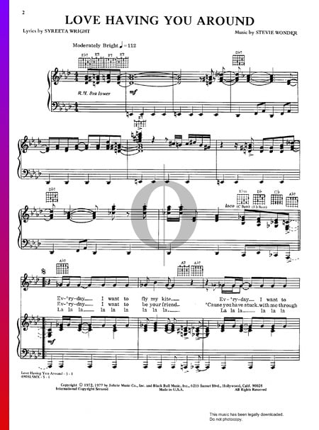 Love Having You Around Musik-Noten