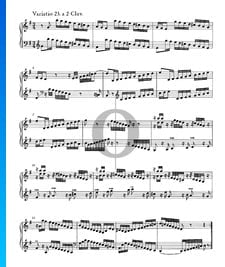 Variaciones Goldberg, BWV 988: Variación 23. a 2 claves