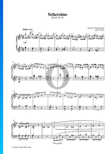 Scherzino, Op. 41 No. 2b Spartito