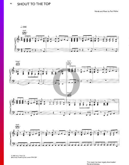 Shout To The Top Sheet Music
