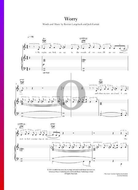 Worry Sheet Music