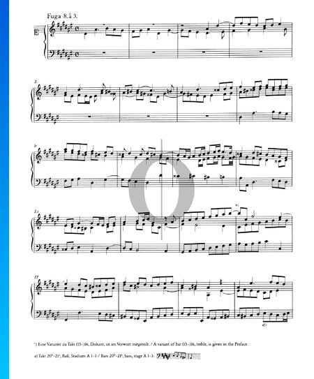 Fugue 8 D-sharp Minor, BWV 853