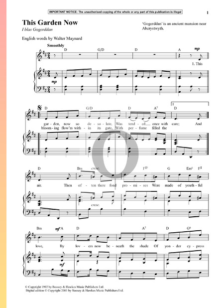 This Garden Now Sheet Music