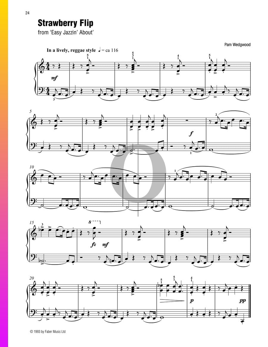 Strawberry Flip (Pam Wedgwood) Piano Sheet Music OKTAV
