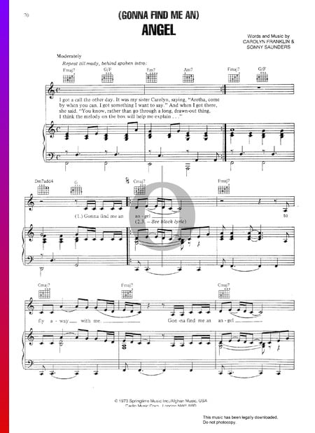 (Gonna Find Me An) Angel Musik-Noten