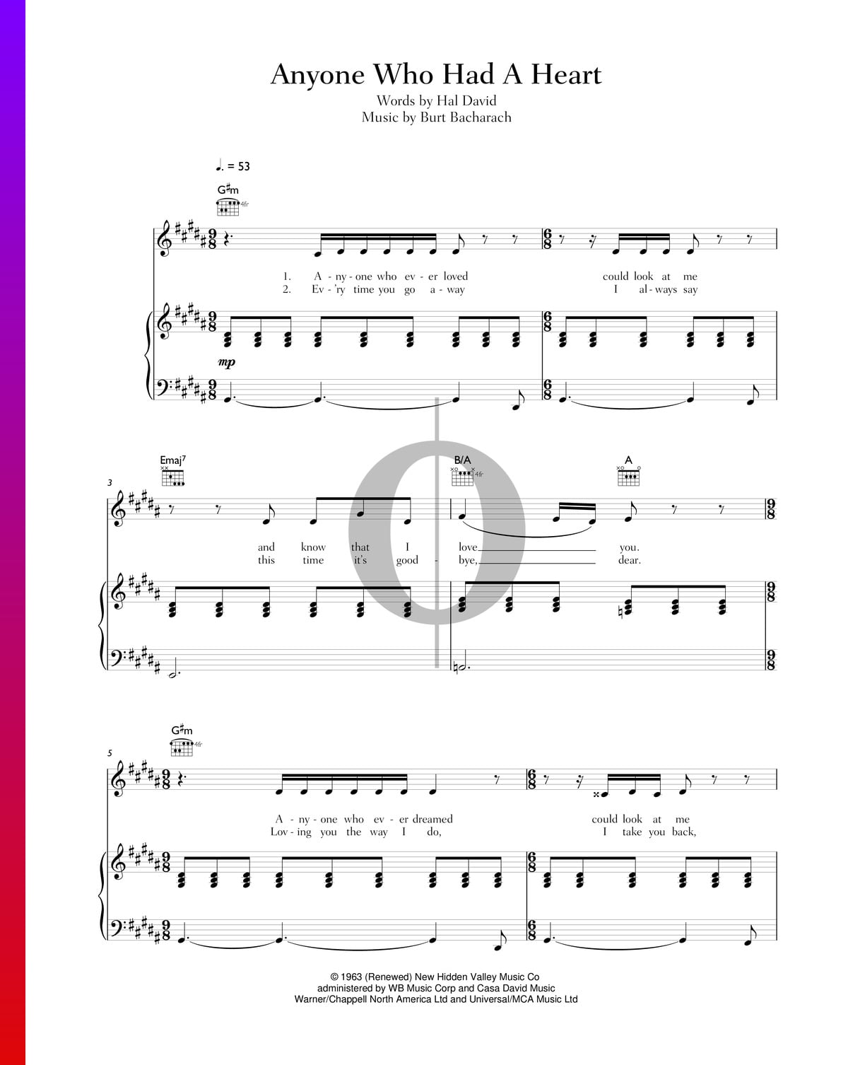 Anyone Who Had A Heart Lyrics Deutsch