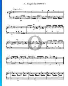 Allegro moderato in F Major, No. 36