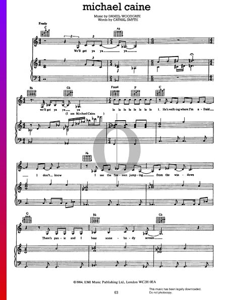 Michael Caine Sheet Music