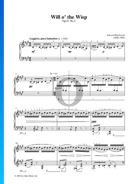 Will O' The Wisp, Op. 51 No. 2 Sheet Music