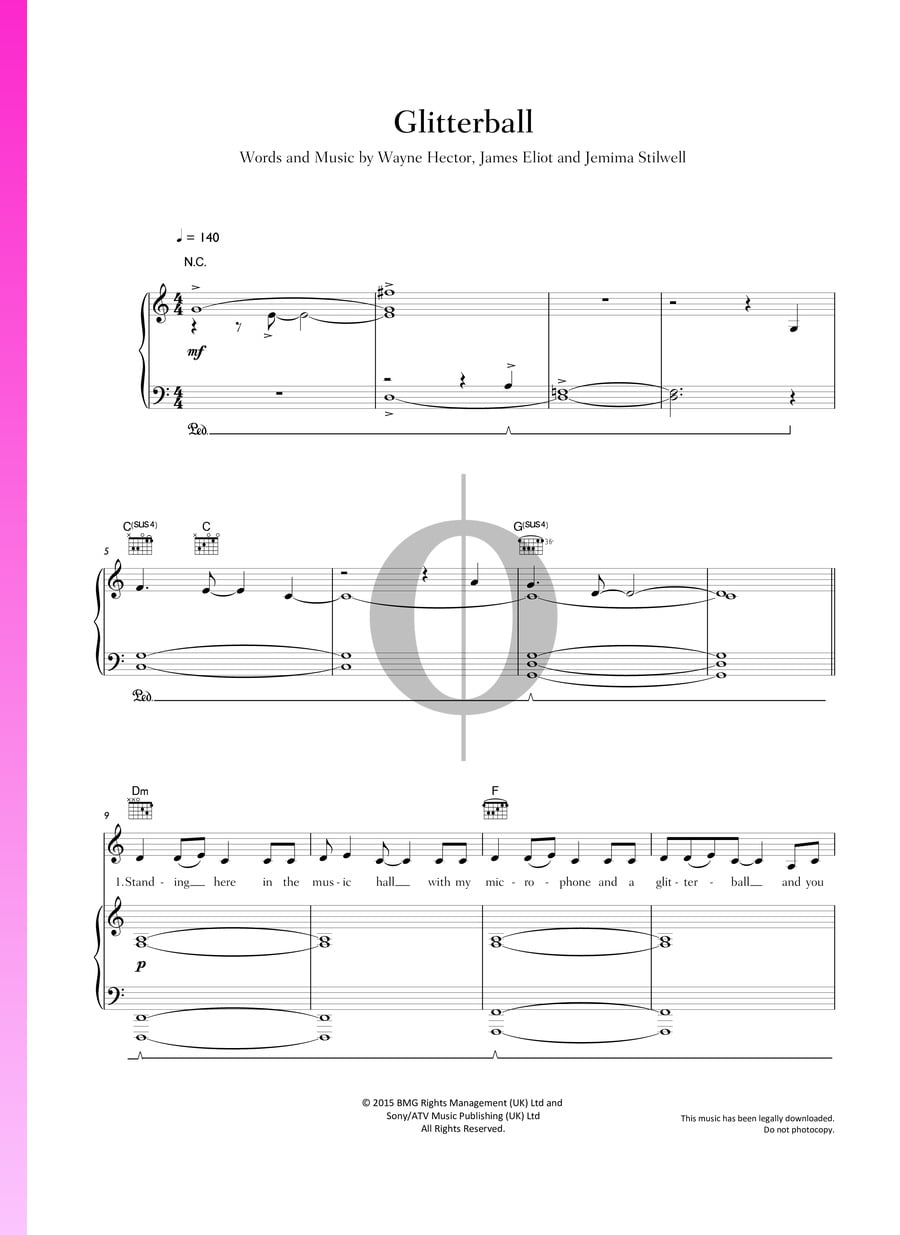 Glitterball (Ella Henderson, Sigma) Piano Sheet Music OKTAV