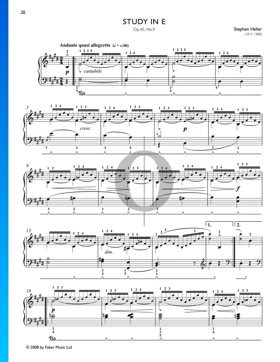 Prélude En Mi Majeur, BWV 878 » Johann Sebastian Bach - Partitions De Piano