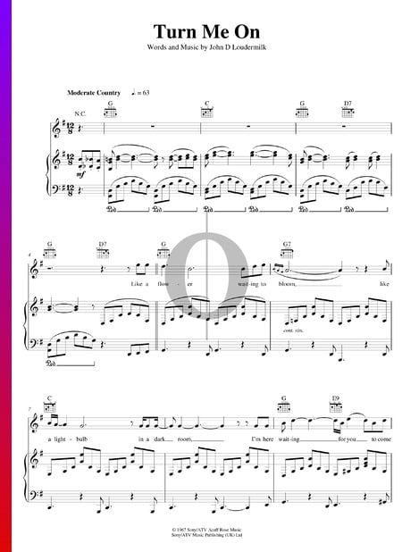 Turn Me On Partitura