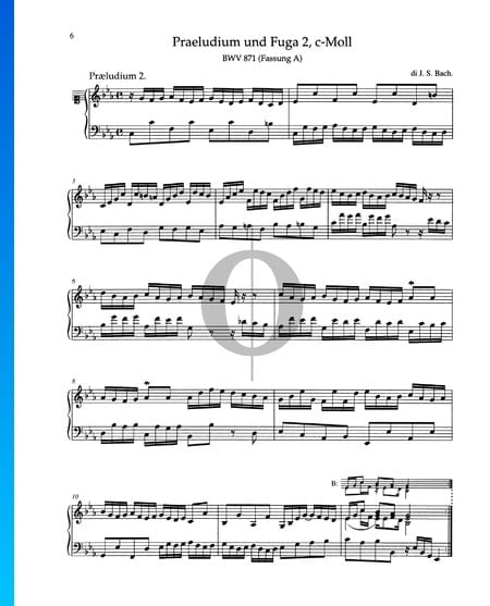 Preludio en do menor, BWV 871
