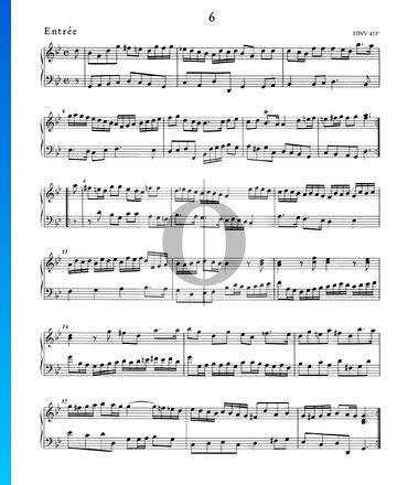 Suite/Konzert g-Moll, HWV 453: 2. Entrée Musik-Noten