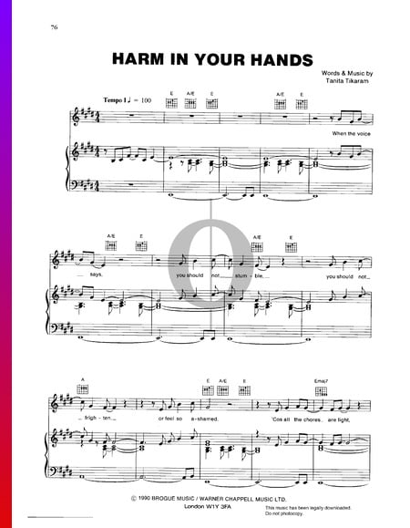 Harm In Your Hands Partition