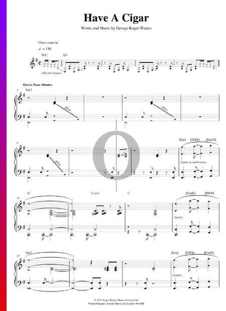 Have A Cigar Sheet Music
