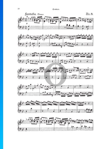 Fantasia, TWV 33:8 Sheet Music