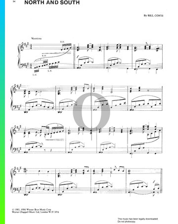 North And South Sheet Music