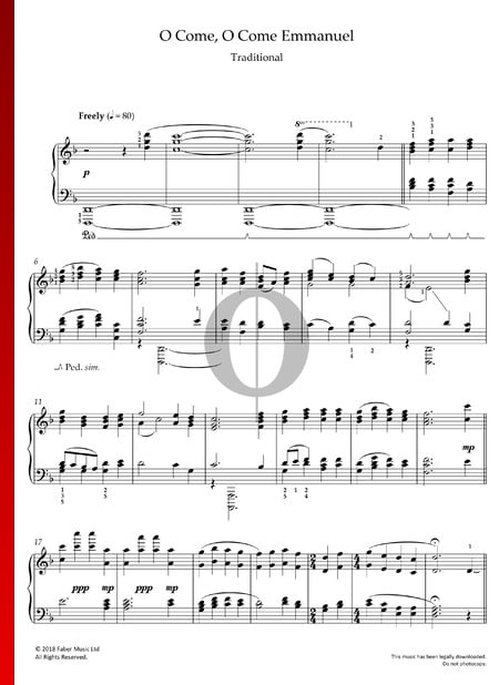 O Come, O Come Emmanuel Sheet Music