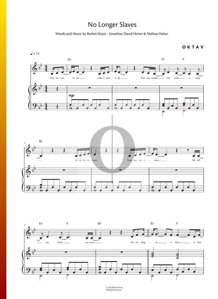 No Longer Slaves Jonathan David Melissa Helser Piano Sheet Music   3gvgu13d T 001 No Longer Slaves 720w 