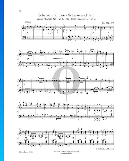 Sonate in C-Dur, Op. 2 Nr. 3: 3. Scherzo