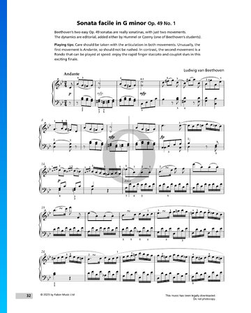 Sonata facile, Op. 49 No. 1 Sheet Music