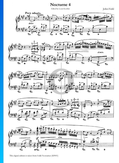 Nocturne in A Major, No. 4 H 36