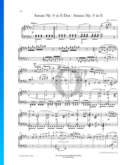 Sonata in E Major, Op. 14 No. 1