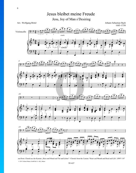Wohl mir, dass ich Jesum habe - Jesus bleibet meine Freude, BWV 147