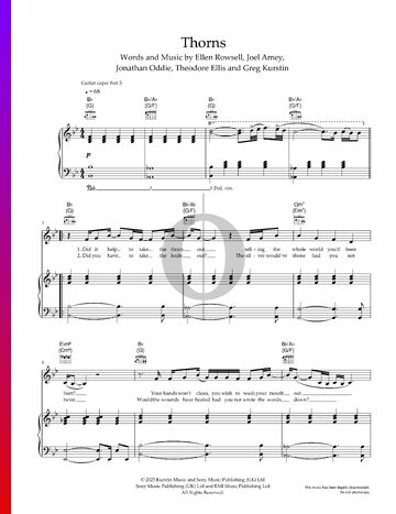 Thorns bladmuziek