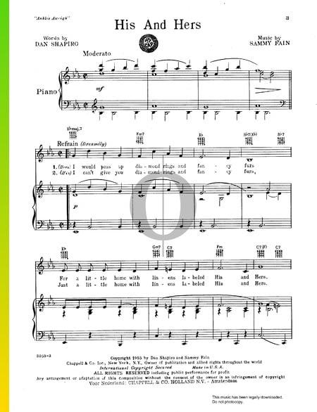His And Hers Sheet Music