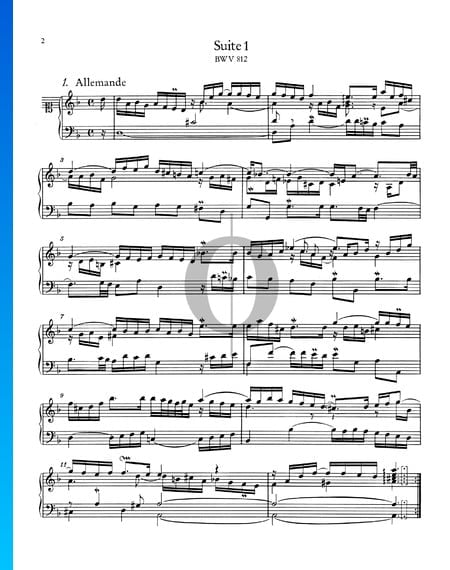 French Suite No. 1 D Minor, BWV 812: 1. Allemande