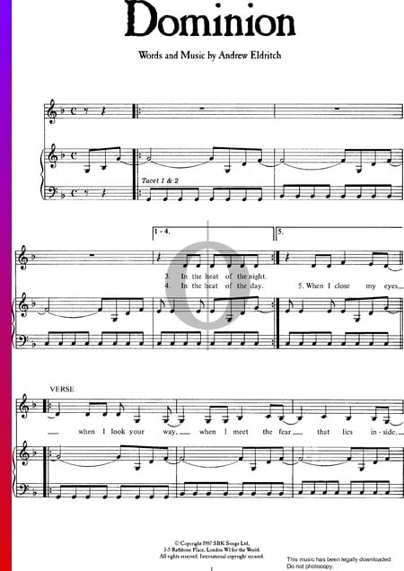 Dominion Sheet Music