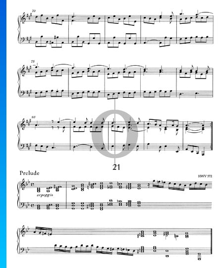 Präludium g-Moll, HWV 572 Musik-Noten