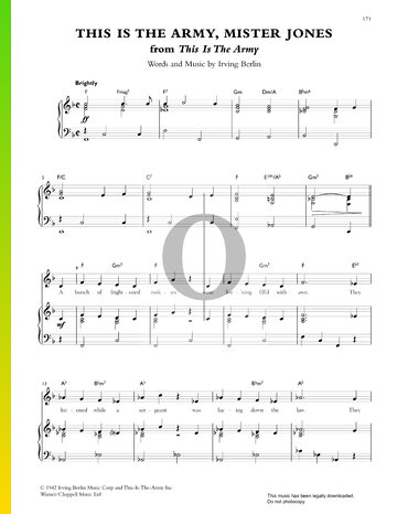 This Is The Army, Mister Jones Sheet Music