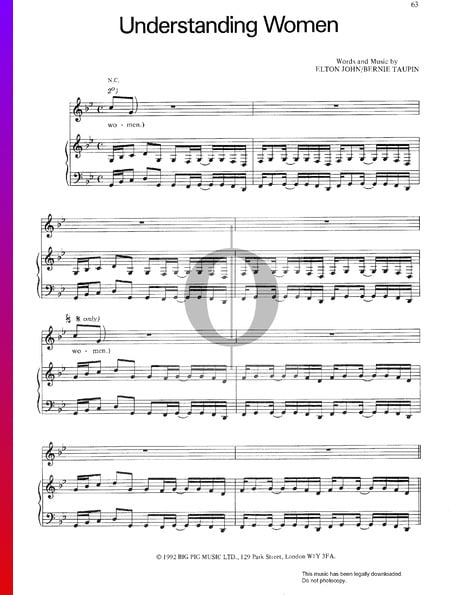 Understanding Women Musik-Noten