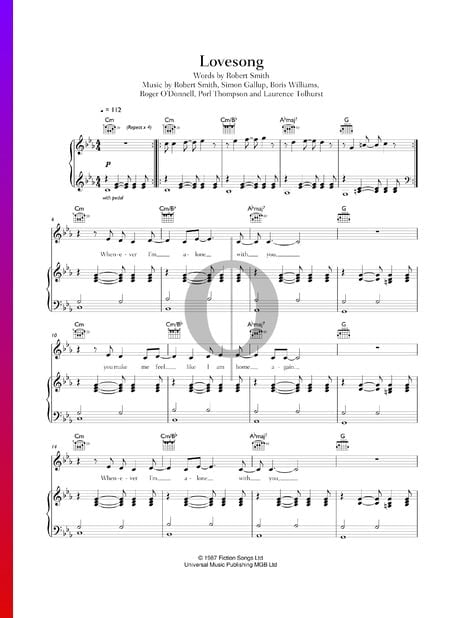 Lovesong Musik-Noten