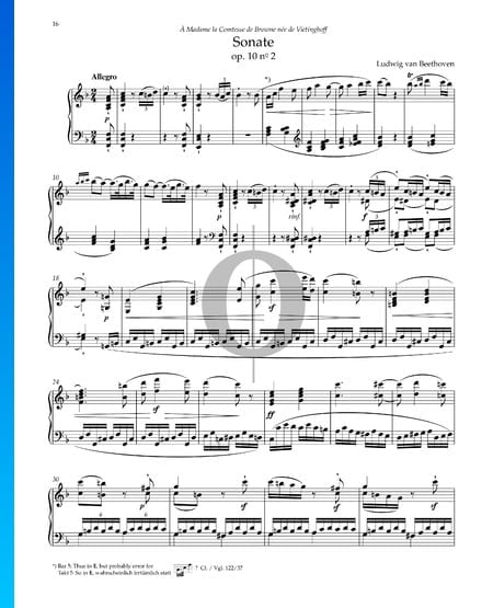 Sonata No. 6 in F Major, Op. 10 No. 2 Sheet Music