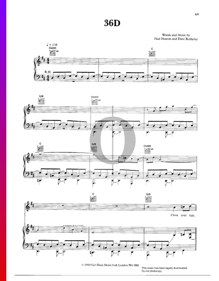 36D Sheet Music