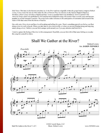 Shall We Gather At The River? Musik-Noten