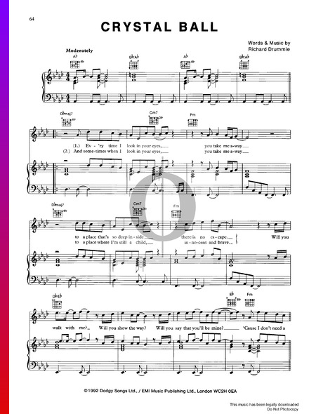 Crystal Ball Partitura