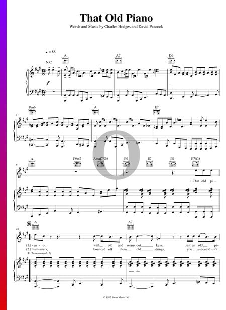 That Old Piano Musik-Noten