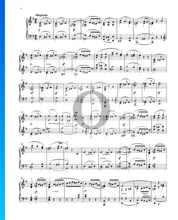 Sonata en mi mayor, Op. 14 n.º 1: 2. Allegretto Partitura