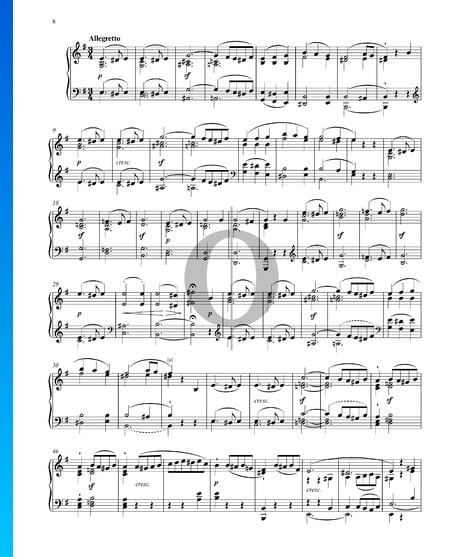 Sonata en mi mayor, Op. 14 n.º 1: 2. Allegretto