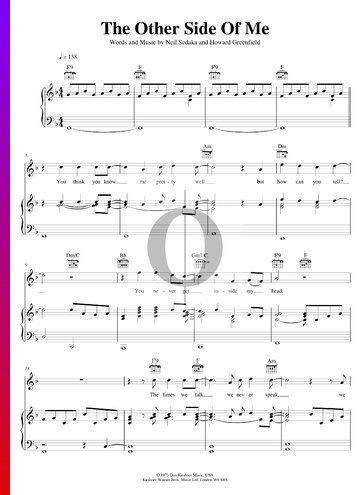 The Other Side Of Me Partitura