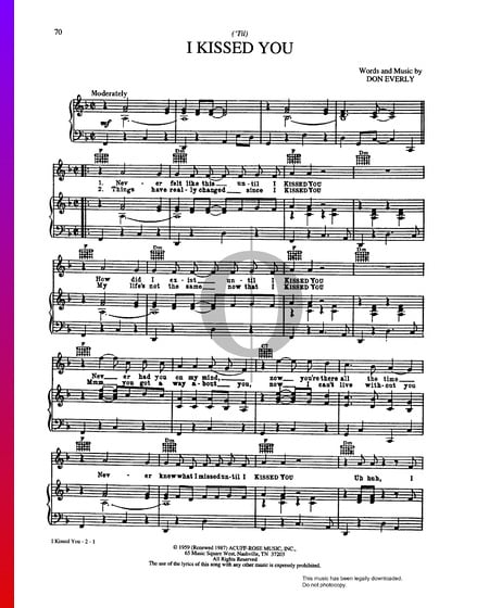 Till I Kissed You Sheet Music